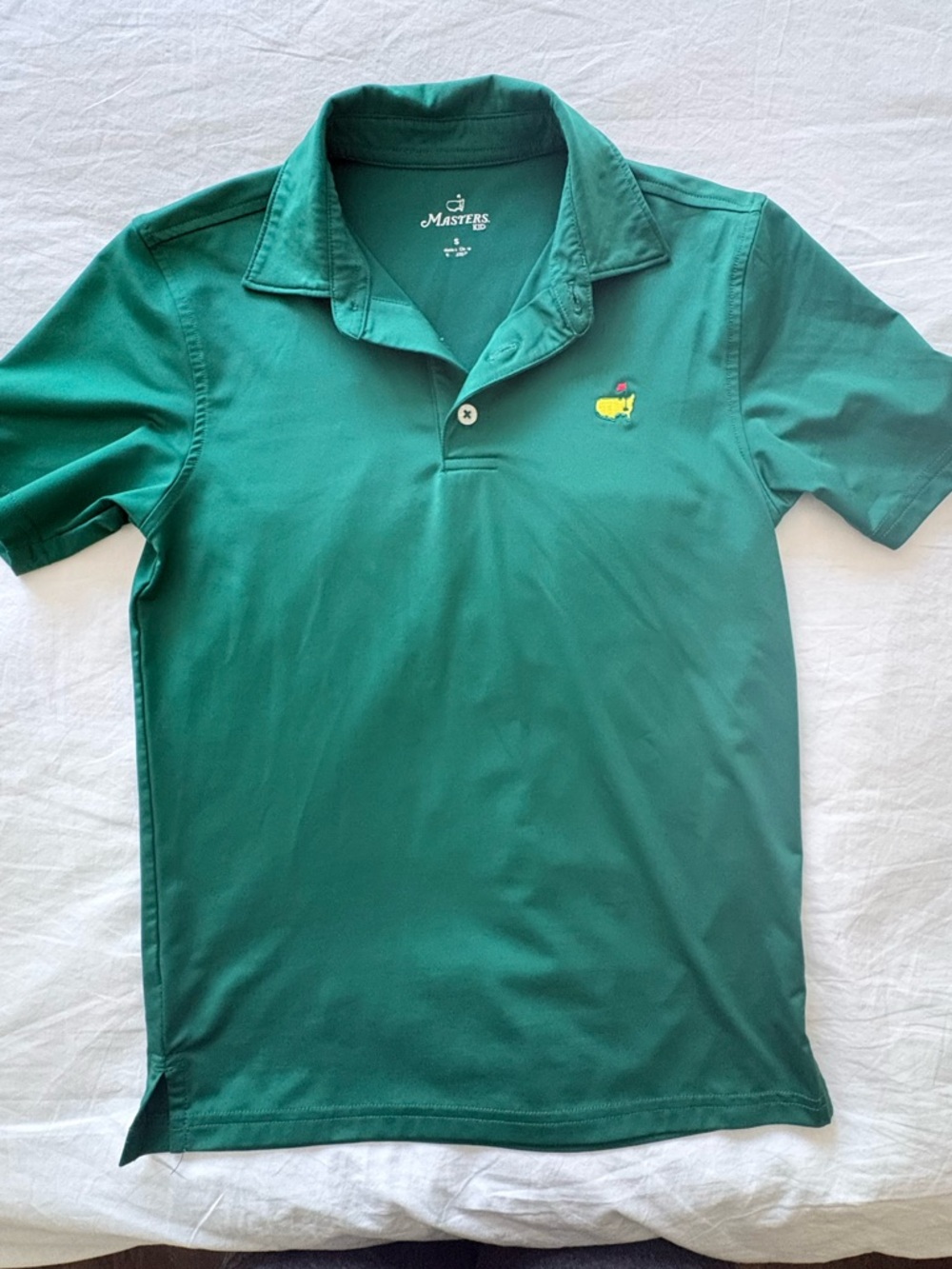 Kids Masters green polo tshirt